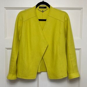 Marc Cain Vibrant Yellow Wool Jacket